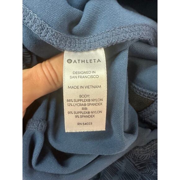 Athleta Tropical Excursion Tight Jogger Leggings Blue XS Workout Pants - Picture 4 of 4